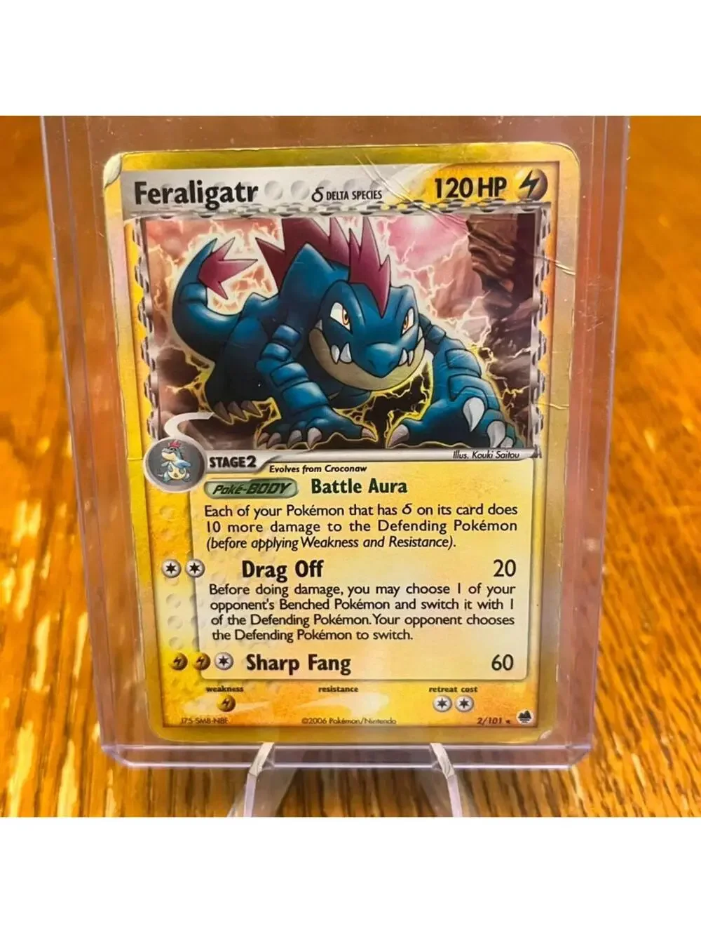Feraligatr 2/101 Delta Species - 120 HP - Dragon Frontiers 2006 Holo